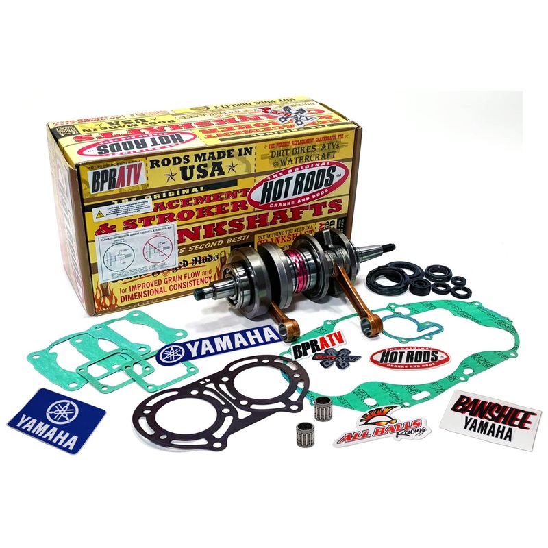 Hot Rods Stroker Crankshaft +4mm 4 mil & Gasket Kit Yamaha Banshee 350 19872006
