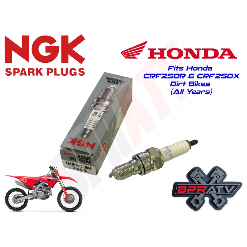 NGK Laser Iridium Spark Plug Part# IMR8C-9H Honda CRF250R CRF250X CRF 250R 250X