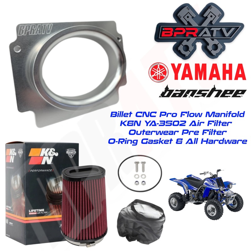 Pro Flow Air Intake K&N YA-3502 High Flow Filter Kit Yamaha Banshee 350