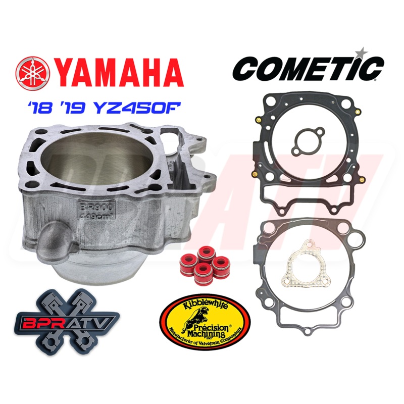 18-19 Yamaha YZ450F Stock Bore 97mm Cylinder Cometic Top End Gasket Viton Seals