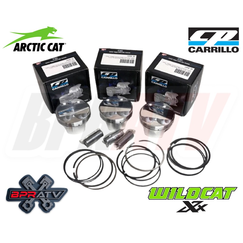 Arctic Cat Wildcat XX Textron Stock Bore Cylinder 80mm 11.5:1 CP Piston Kit Set