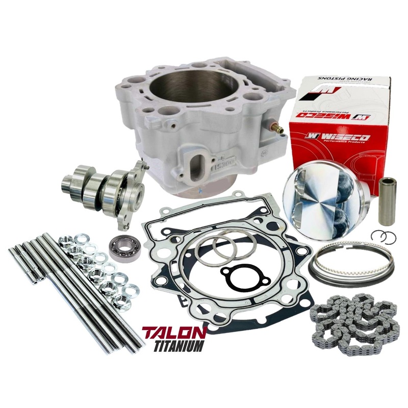 Grizzly 700 Hi Comp Top End Rebuild Stage 1 Cam 12.5:1 Piston Camshaft Ti Studs