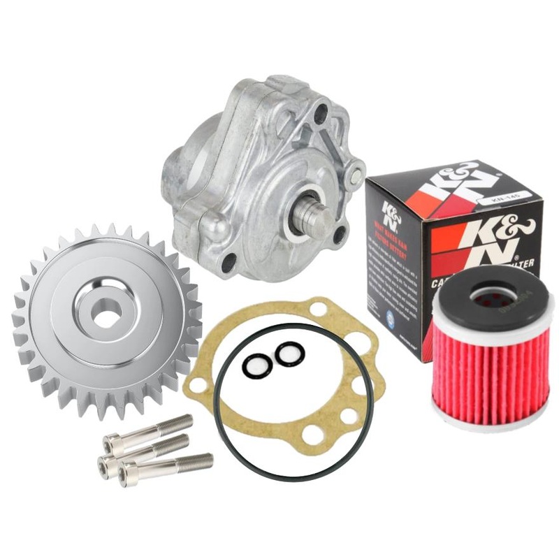Raptor 660 Oil Pump Rebuild Billet Gear K&N Oil Filter Orings 5LP-13329-00-00