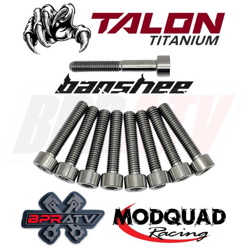 Yamaha Banshee YFZ350 Talon Titanium Clutch Cover Bolt Kit for MODQUAD