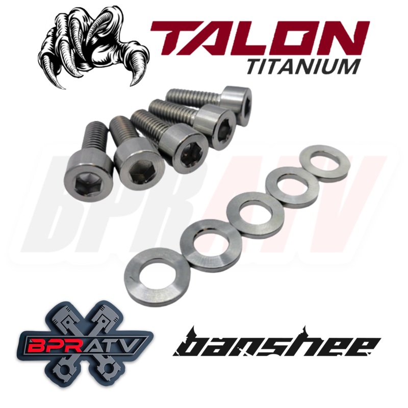 Yamaha Banshee YFZ350 Talon Titanium Water Pump Cover Bolt & Washer Kit
