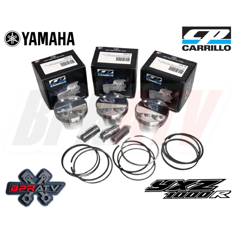 Yamaha YXZ1000R YXZ 1000R CP Carrillo Stock Bore 80mm 11.5:1 Pistons Kit All 3