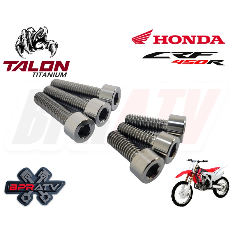 02-08 CRF450R CRF 450R 450X  Titanium Cylinder Head Cover Bolt Bolts Kit