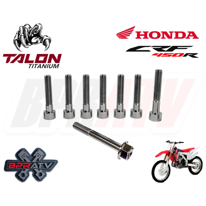 02-08 CRF450R CRF 450R 450X  Titanium LEFT Crankcase Cover Bolt Bolts Kit
