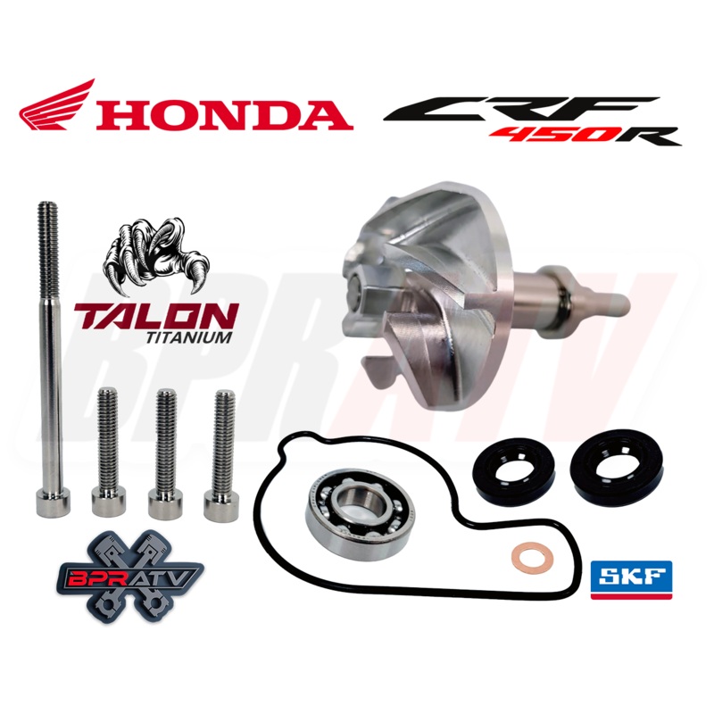02-08 CRF450R CRF 450R Water Pump Impeller Billet Gear Shaft Complete Redo Kit