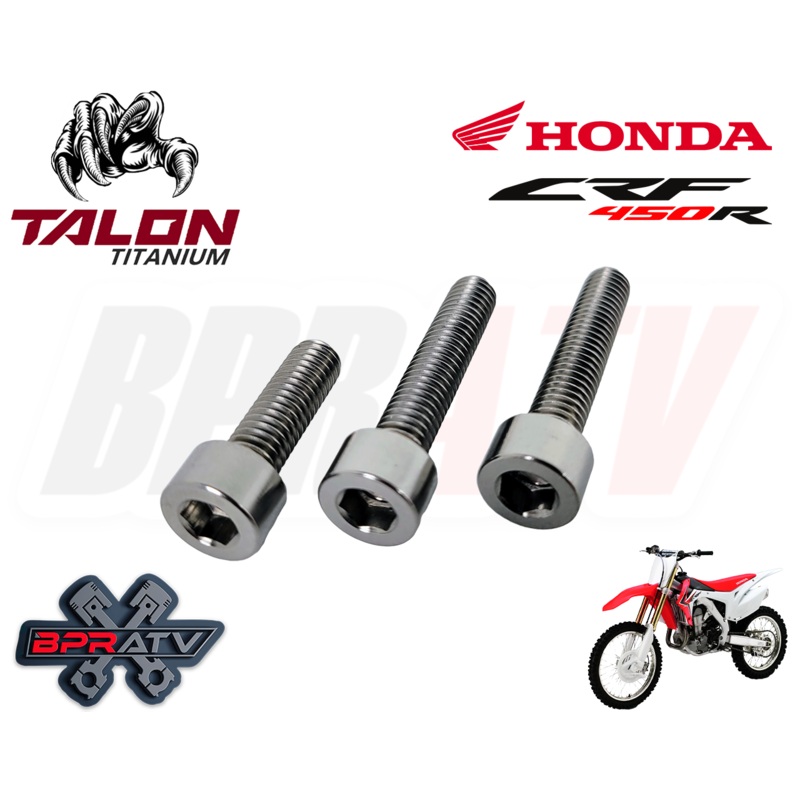 02-08 Honda CRF450R CRF 450R 450X Talon Titanium Sprocket Cover Bolt Bolts Kit