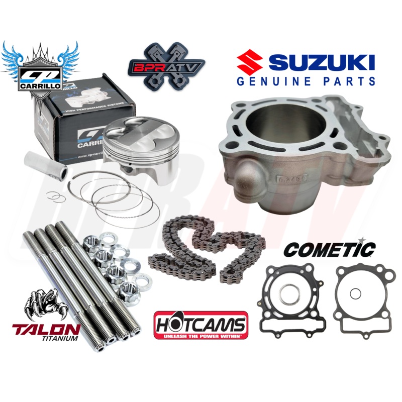 04 RMZ250 RMZ 250 K1100-50005 OEM Cylinder CP Piston Cometic Top End Rebuild Kit