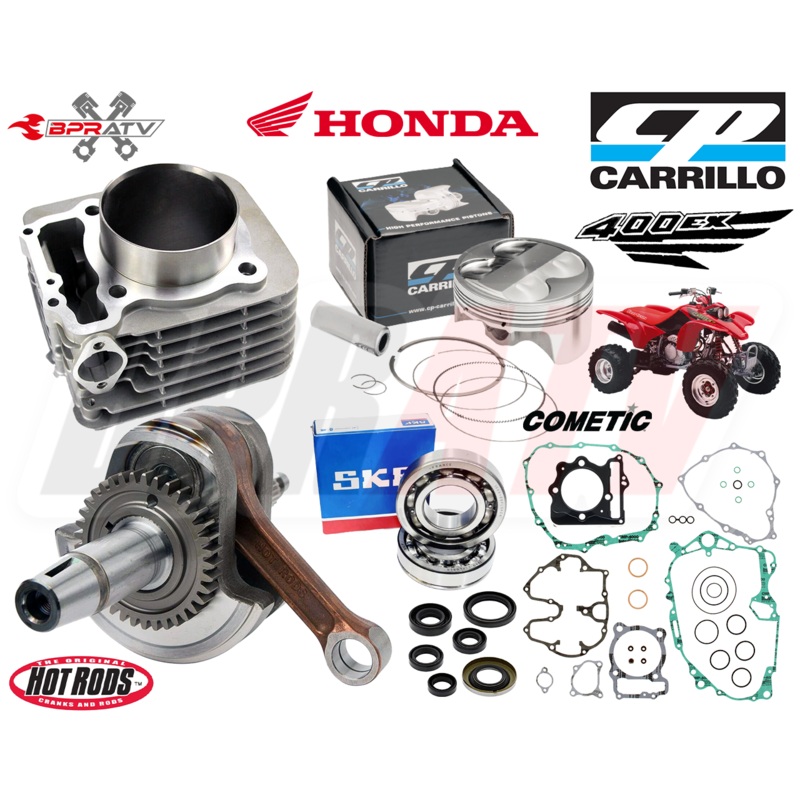 05-14 400EX 400 EX 89mm BPR Simple Rebuild Kit CP Piston Complete Gaskets Seals