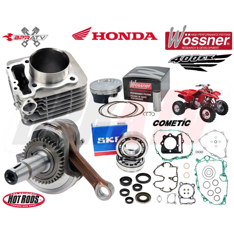 05-14 400EX 400 EX 89mm Simple Rebuild Kit Wossner Piston Complete Gaskets Seals