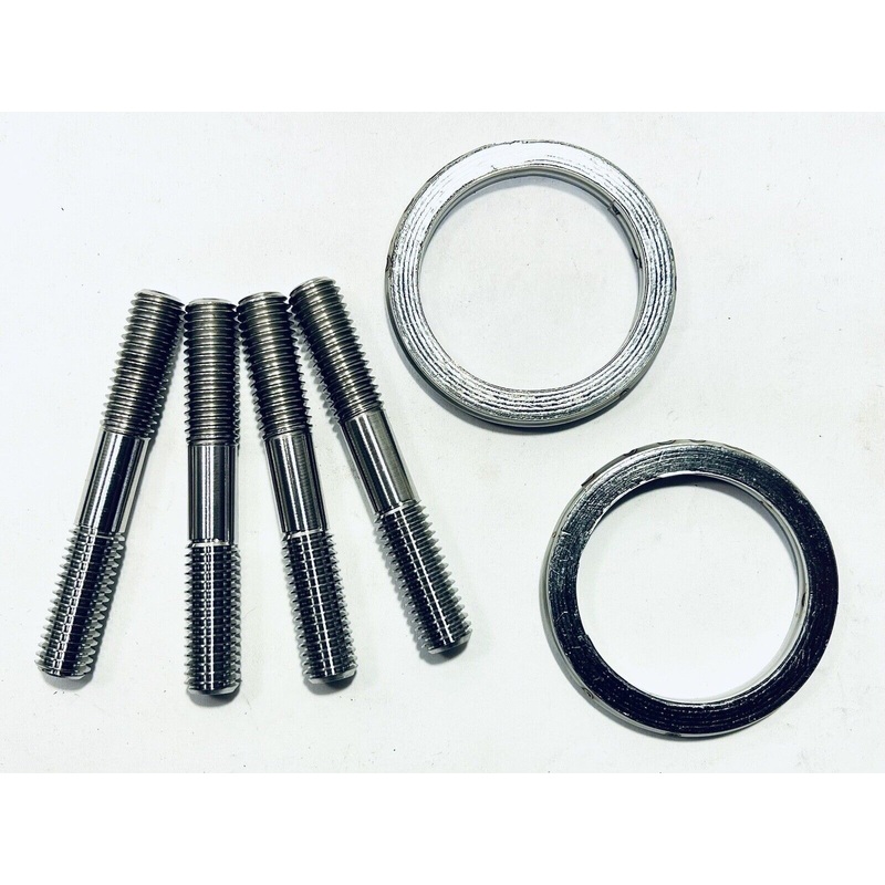 06-14 Grizzly 700 TITANIUM Exhaust Studs Ti Head Pipe Cylinder Head Stud Nut Kit