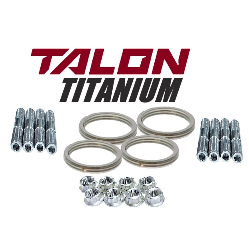 06-20 YZFR6 TITANIUM Exhaust Studs Nuts Manifold Gaskets Head Pipe Stud Nut Kit