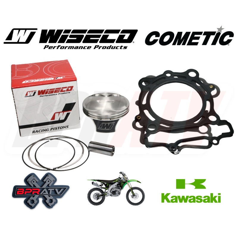 15-16 Kawasaki KX250F KX 250F 77mm OEM Bore 14.5:1 Wiseco Piston Cometic Gasket