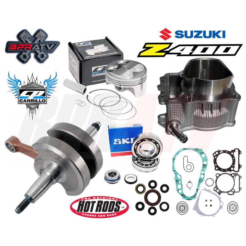 LTZ400 LTZ 400 OEM Bore 90mm Cylinder CP Piston 12.5:1 Simple Rebuild Kit Gasket