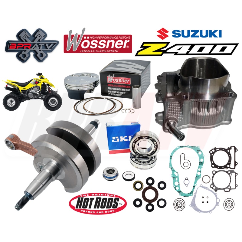 LTZ400 LTZ 400 OEM Bore 90mm Cylinder Wossner Piston Simple Rebuild Kit Gaskets