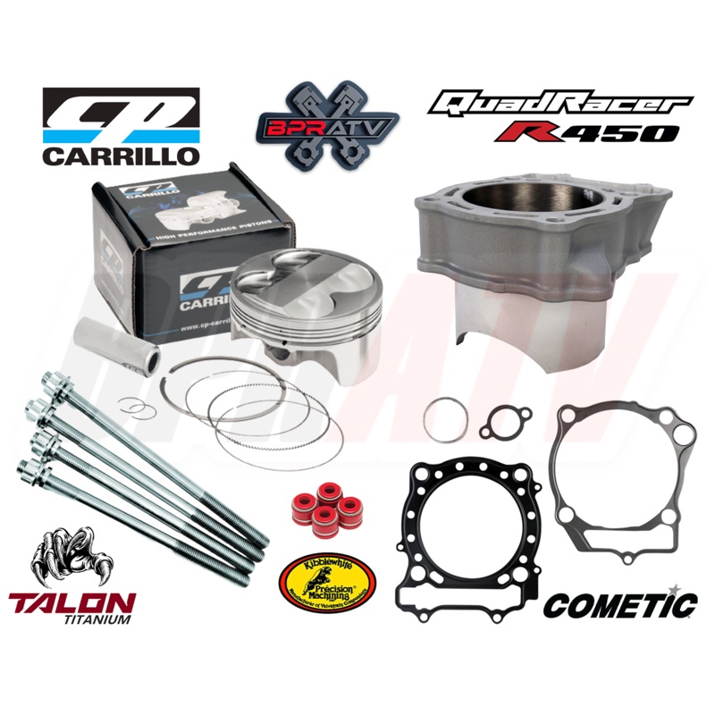 Suzuki LTR450 LTR 450 Stock Bore Cylinder 13:1 CP Piston Cometic Top End Gasket