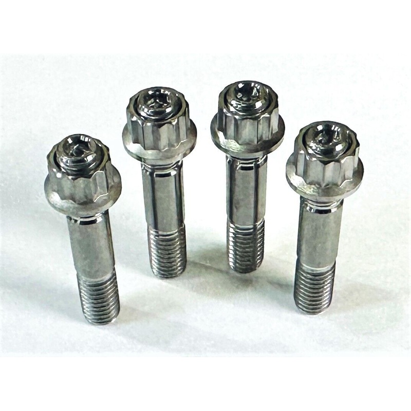V Star 1300 TITANIUM Exhaust Studs 12 Point Nuts Ti 95612-08625-00 Stud Kit Set