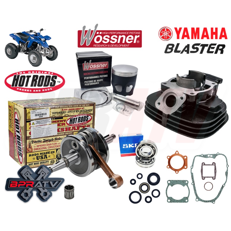 Yamaha Blaster 200 Stock Bore Cylinder Crank Wossner Piston Simple Rebuild Kit
