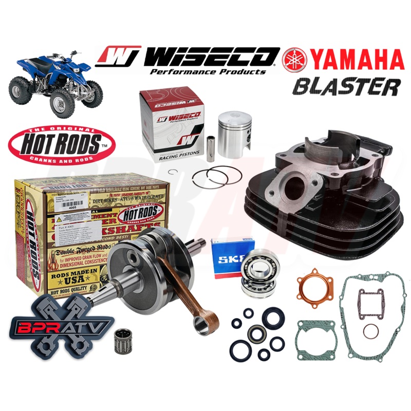 Yamaha Blaster YFS200 Stock Bore Cylinder Crank Wiseco Piston Simple Rebuild Kit