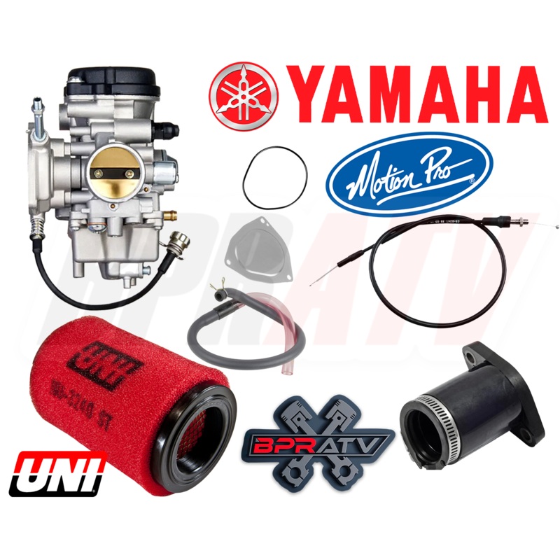 00-06 Yamaha Big Bear 400 Carburetor Manifold Boot Pro Throttle Cable UNI Filter