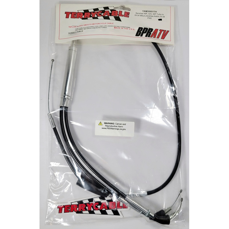 Banshee TWIST Throttle Cable Terrycable Black Vinyl Keihin Mikuni PWK AS Lectron