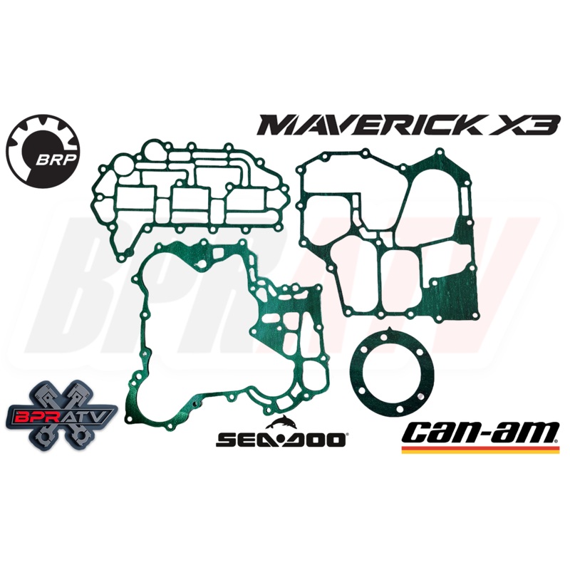 Can Am Maverick X3 X-3 R Turbo Complete Engine Crankcase Gaskets Gasket Set Kit