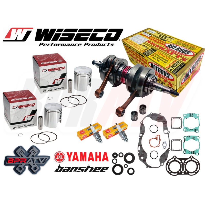 Yamaha Banshee 65.25mm Big Bore Wiseco Hotrods Bottom Top End Motor Rebuild Kit