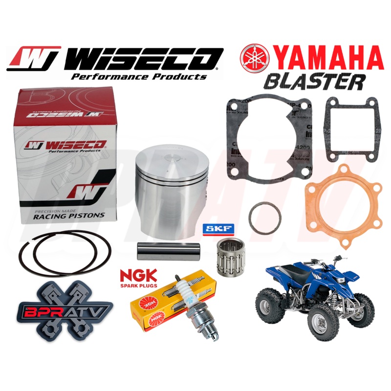Yamaha Blaster YFS200 68.25mm Wiseco ProLite Piston Top End Gaskets Kit NGK PLUG