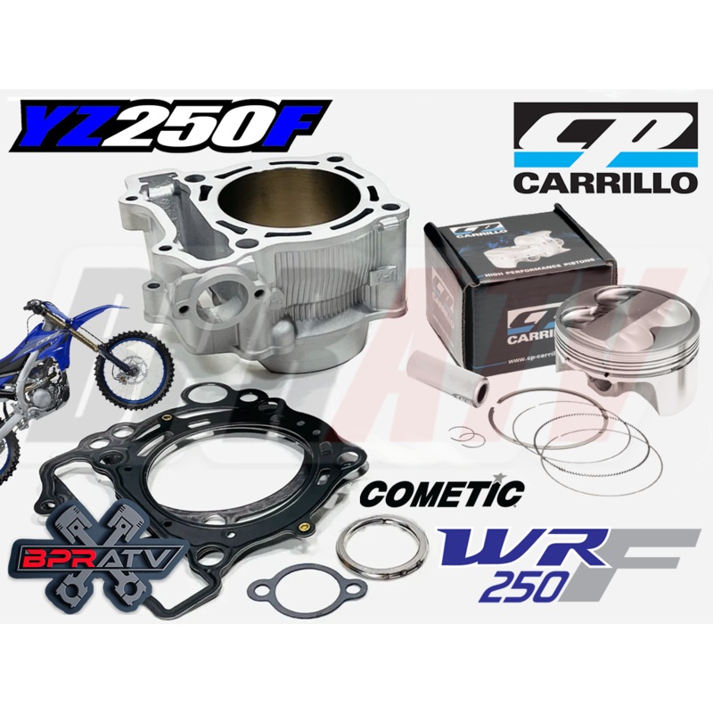 01-04 Yamaha YZ250F YZ 250F WR 77mm 250cc Stock Bore Cylinder CP Piston Top Kit