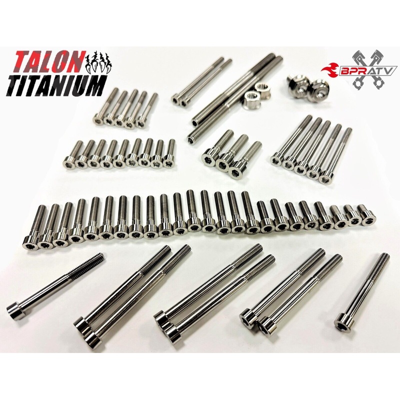 05-07 LTR450 LT-R Titanium Bolt Kit Crankcase Side Covers Water Oil Pump Ti Bolt
