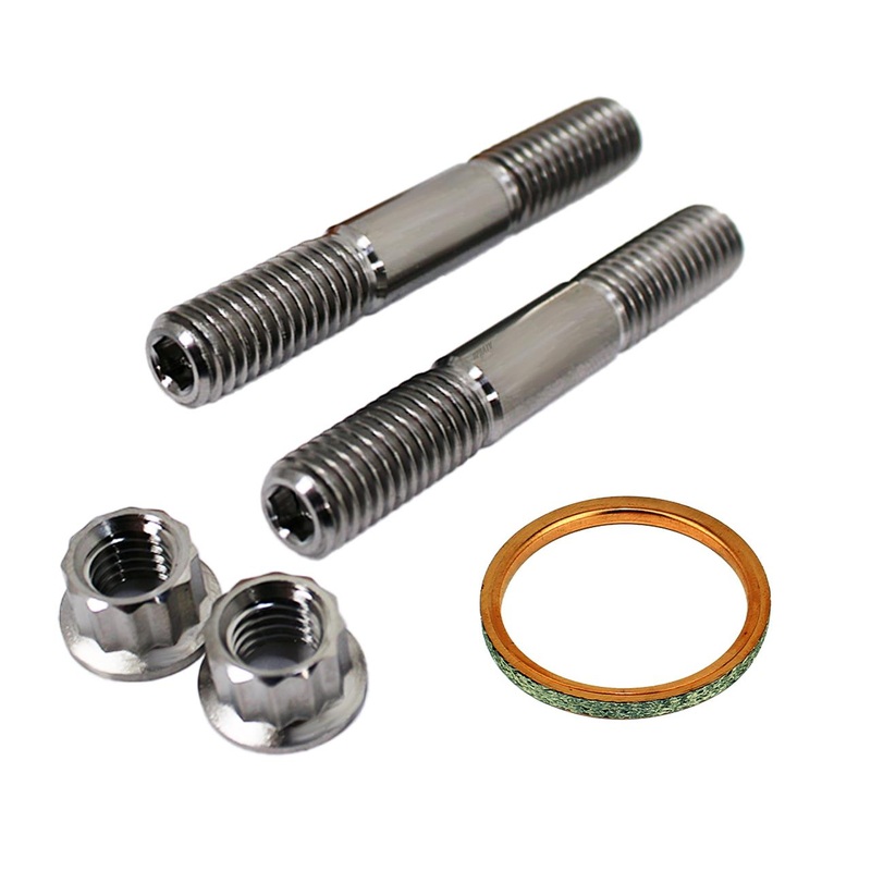 05-24 Honda CRF450X CRF 450X Titanium Head Exhaust Studs Nuts Bolt Gasket Kit