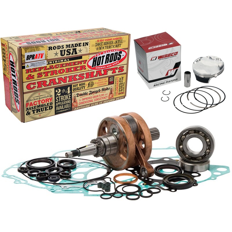 06-07 CRF250R CRF 250R Hotrods Wiseco Top Bottom End Rebuild Kit Piston Crank GK