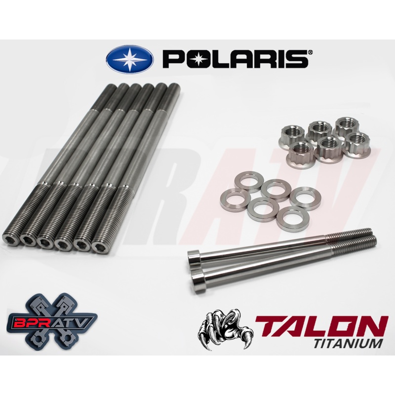 11-20 Polaris RZR 900 COMPLETE  Titanium Cylinder Head Bolts Kit Stud Kit