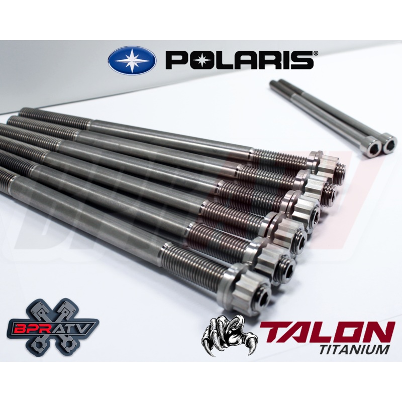 14-20 Polaris RZR 1000 COMPLETE  Titanium Cylinder Head Bolts Kit Studs