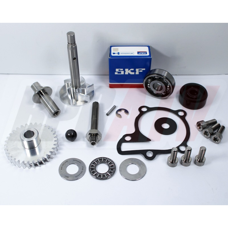 Banshee Billet Water Pump Rebuild Kit & CNC Titanium Clutch Pusher Upgrade Kit
