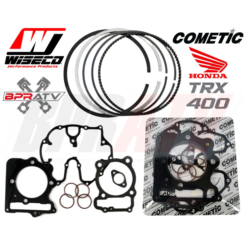 Honda TRX400EX 400EX 85mm Stock Bore Wiseco Piston Rings Set COMETIC Gasket Kit