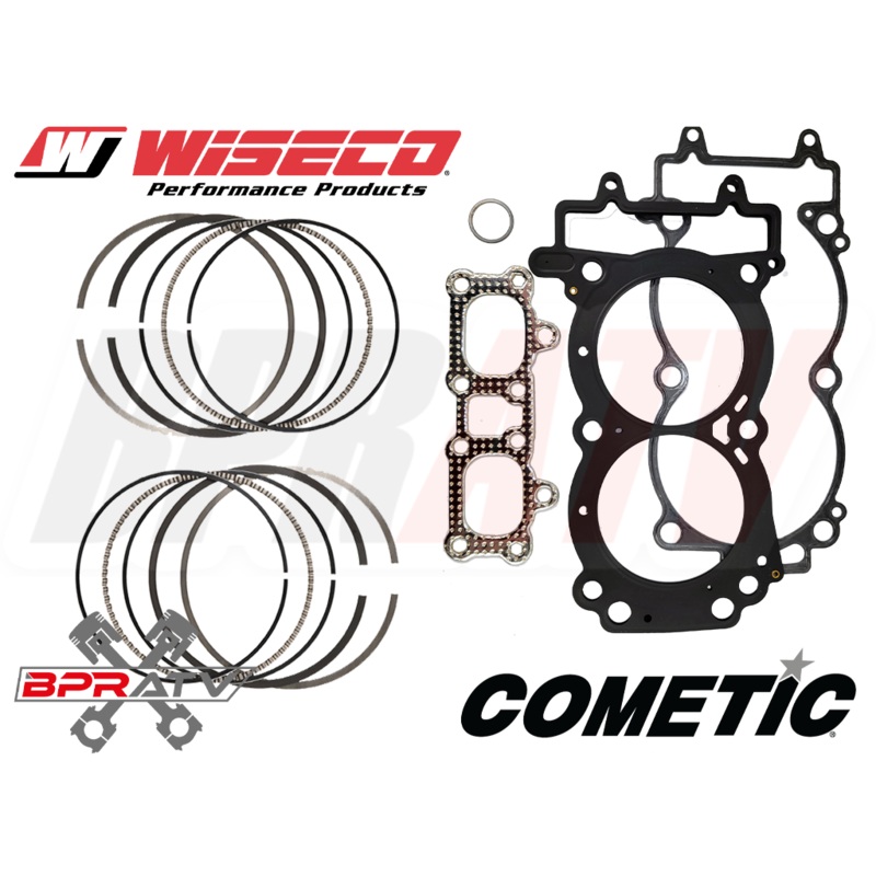 RZR XP 1000 WISECO 93mm Stock OEM Bore Piston Rings Set Pair Cometic Top End Kit