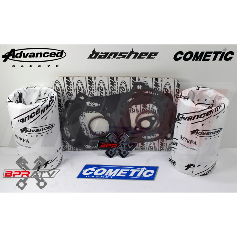 Yamaha Banshee 350 421cc 68mm Big Bore OEM Cylinder Sleeve Kit & Cometic Gasket