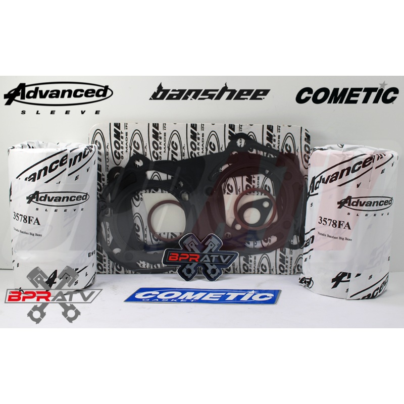 Yamaha Banshee 350 66-70mm Big Bore OEM Cylinder Sleeve Kit & Cometic Gasket Kit
