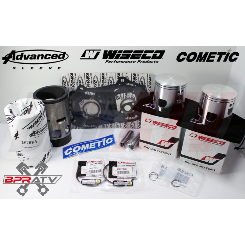 Yamaha Banshee 68mm 421cc OEM Cylinder Sleeve Kit WISECO Piston & Cometic Gasket