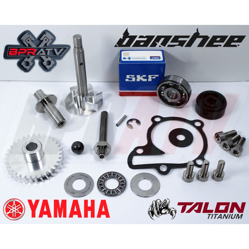 Yamaha Banshee  Billet Water Pump Rebuild CNC Titanium Clutch Pusher Kit