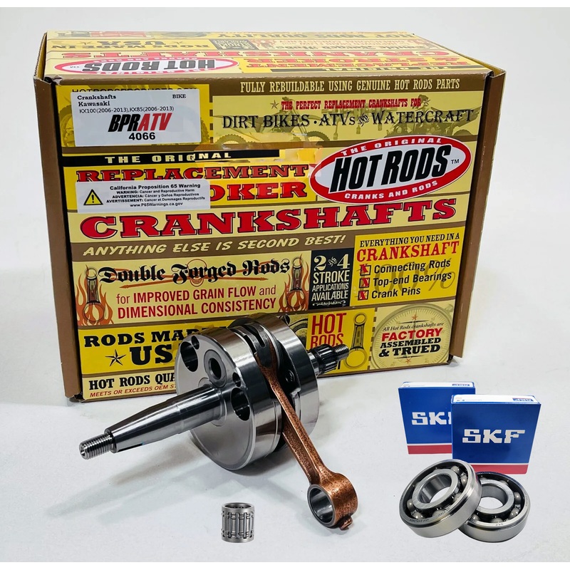 06-13 KX85 KX100 OEM Stock Heavy Duty Crank Crankshaft Hot Rods SKF Main Bearing