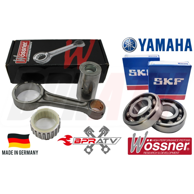 07+ Grizzly 700 WOSSNER Connecting Rod Kit SKF Bearings Crankshaft Rebuild Kit