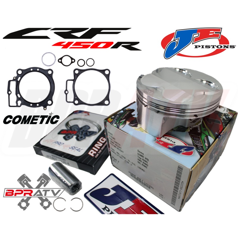 09-16 Honda CRF CRF450R 100mm Big Bore 12.5:1 JE Pump Gas Piston Top End Gasket