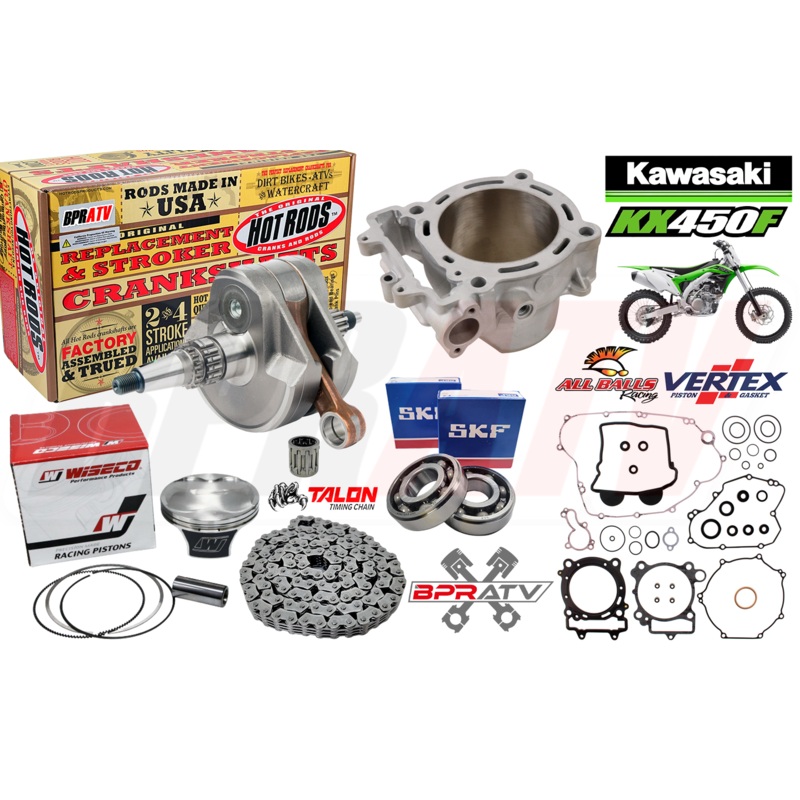 10-15 Kawasaki KX450F KX 450F 96mm Simple Stock Rebuild Kit Crank Wiseco Piston
