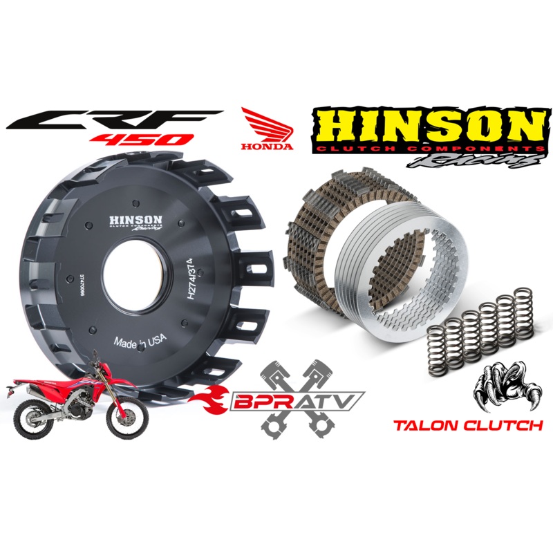 19-24 Honda CRF450X CRF 450L 450RL HINSON BILLETPROOF Clutch Basket & Clutch Kit