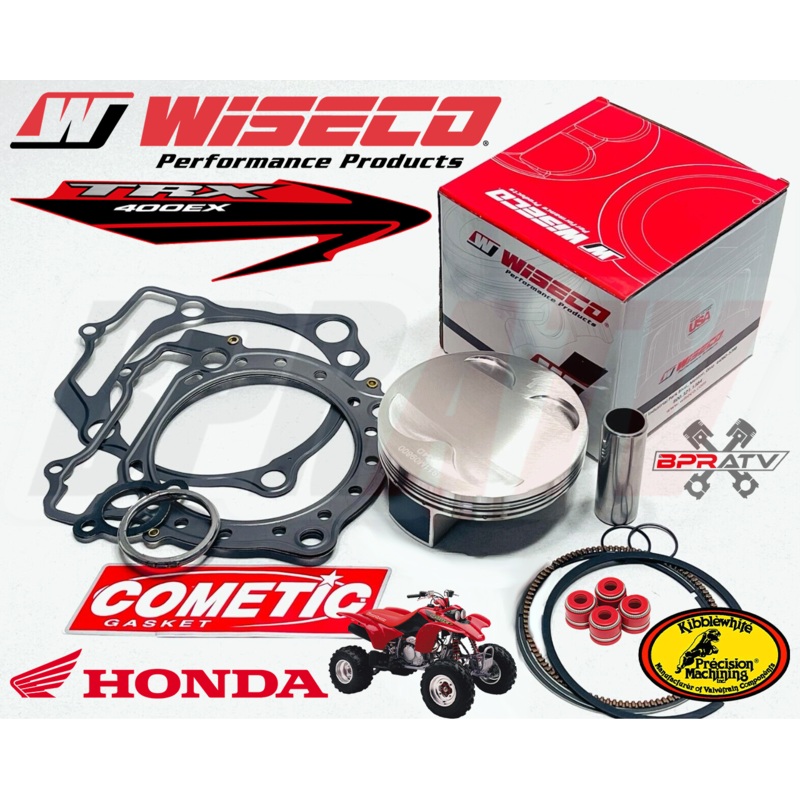 Honda 400EX 400X Wiseco 87mm BIG BORE 10:1 Piston COMETIC Top End Gasket Kit MLS